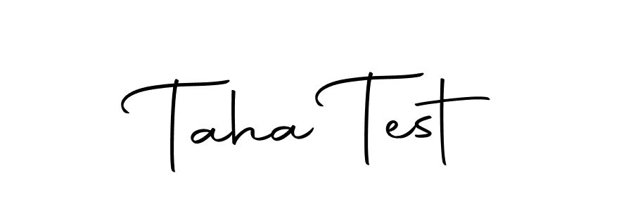 Create a beautiful signature design for name Taha Test. With this signature (Autography-DOLnW) fonts, you can make a handwritten signature for free. Taha Test signature style 10 images and pictures png
