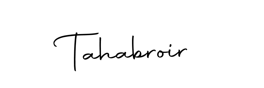 How to make Tahabroir signature? Autography-DOLnW is a professional autograph style. Create handwritten signature for Tahabroir name. Tahabroir signature style 10 images and pictures png