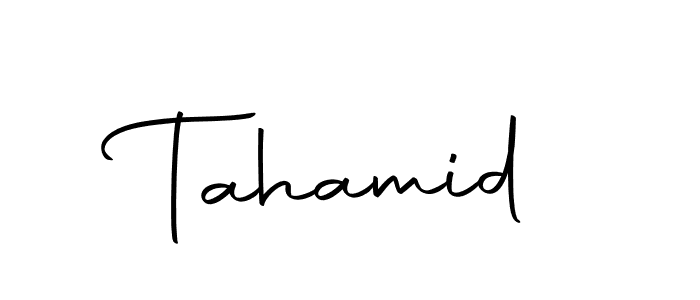 Make a short Tahamid signature style. Manage your documents anywhere anytime using Autography-DOLnW. Create and add eSignatures, submit forms, share and send files easily. Tahamid signature style 10 images and pictures png