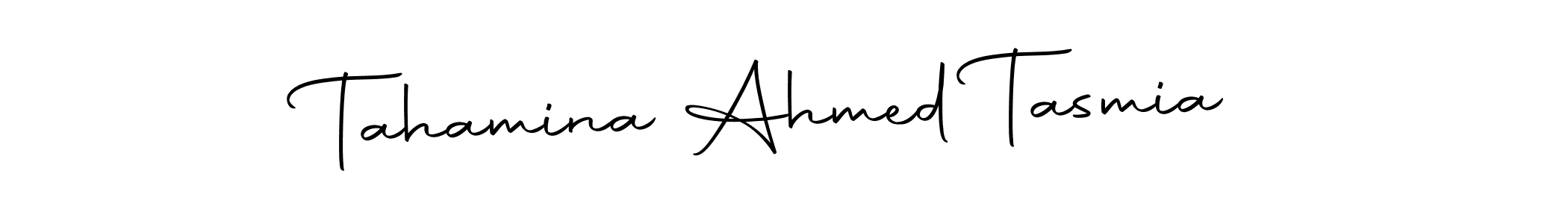You should practise on your own different ways (Autography-DOLnW) to write your name (Tahamina Ahmed Tasmia) in signature. don't let someone else do it for you. Tahamina Ahmed Tasmia signature style 10 images and pictures png