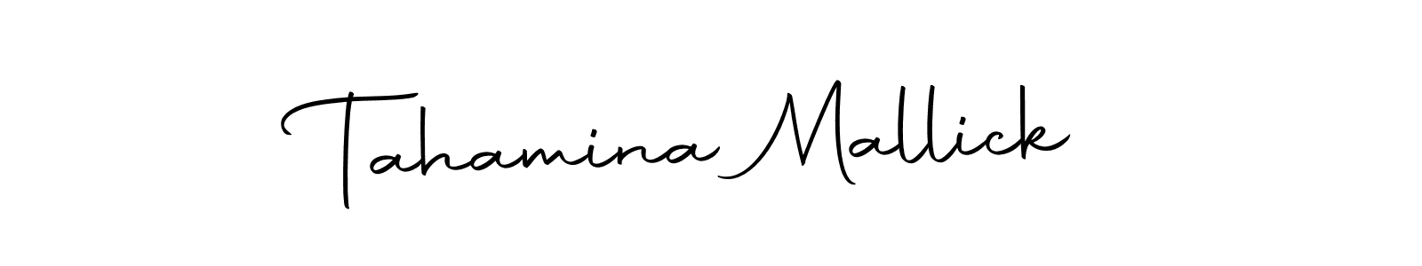 Tahamina Mallick stylish signature style. Best Handwritten Sign (Autography-DOLnW) for my name. Handwritten Signature Collection Ideas for my name Tahamina Mallick. Tahamina Mallick signature style 10 images and pictures png