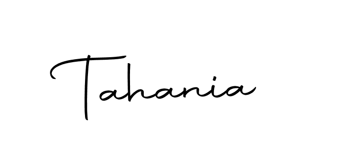 Create a beautiful signature design for name Tahania. With this signature (Autography-DOLnW) fonts, you can make a handwritten signature for free. Tahania signature style 10 images and pictures png