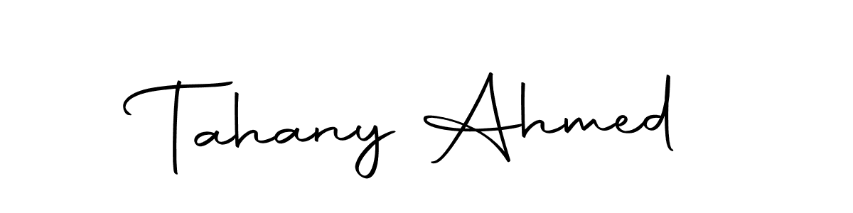 Design your own signature with our free online signature maker. With this signature software, you can create a handwritten (Autography-DOLnW) signature for name Tahany Ahmed. Tahany Ahmed signature style 10 images and pictures png