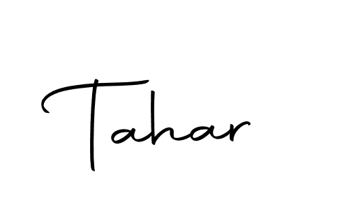 The best way (Autography-DOLnW) to make a short signature is to pick only two or three words in your name. The name Tahar include a total of six letters. For converting this name. Tahar signature style 10 images and pictures png
