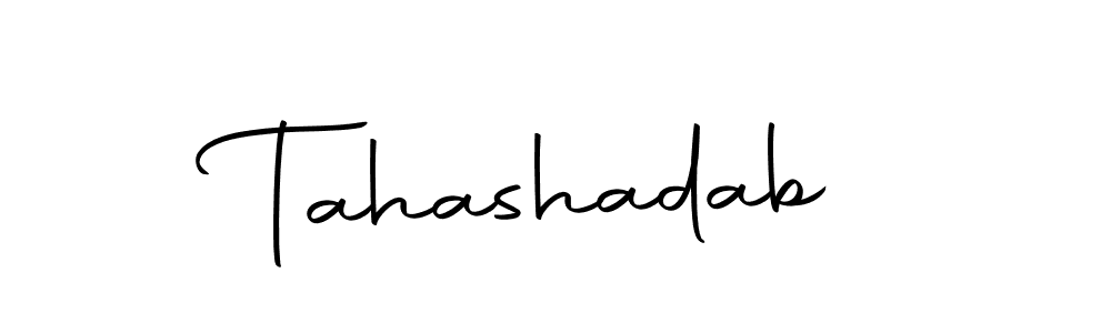 Create a beautiful signature design for name Tahashadab. With this signature (Autography-DOLnW) fonts, you can make a handwritten signature for free. Tahashadab signature style 10 images and pictures png