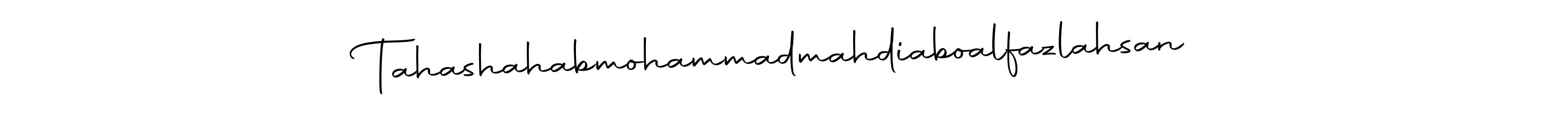 Tahashahabmohammadmahdiaboalfazlahsan stylish signature style. Best Handwritten Sign (Autography-DOLnW) for my name. Handwritten Signature Collection Ideas for my name Tahashahabmohammadmahdiaboalfazlahsan. Tahashahabmohammadmahdiaboalfazlahsan signature style 10 images and pictures png