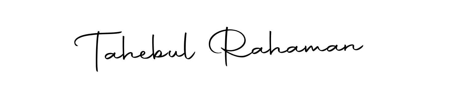 Make a beautiful signature design for name Tahebul Rahaman. With this signature (Autography-DOLnW) style, you can create a handwritten signature for free. Tahebul Rahaman signature style 10 images and pictures png