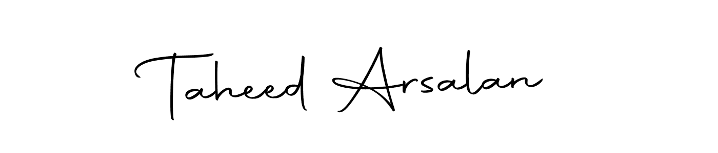 You can use this online signature creator to create a handwritten signature for the name Taheed Arsalan. This is the best online autograph maker. Taheed Arsalan signature style 10 images and pictures png