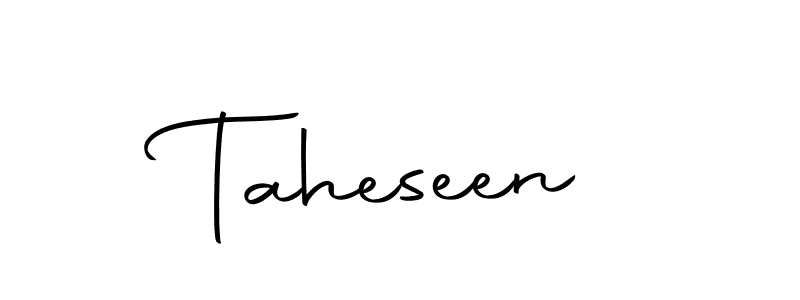 You should practise on your own different ways (Autography-DOLnW) to write your name (Taheseen) in signature. don't let someone else do it for you. Taheseen signature style 10 images and pictures png