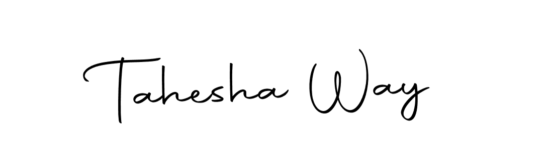 Design your own signature with our free online signature maker. With this signature software, you can create a handwritten (Autography-DOLnW) signature for name Tahesha Way. Tahesha Way signature style 10 images and pictures png