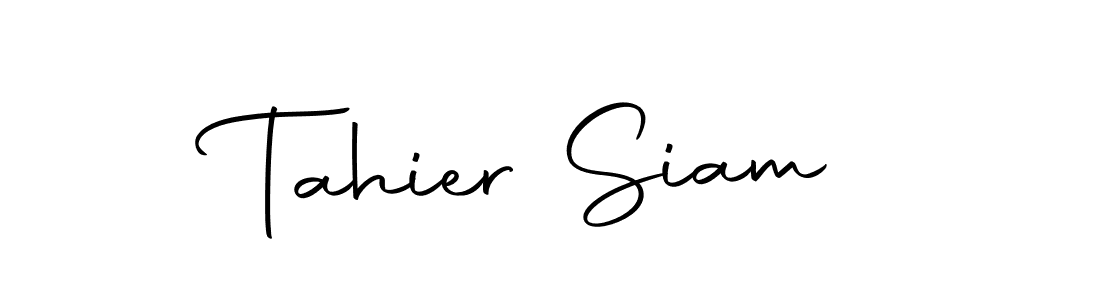 Similarly Autography-DOLnW is the best handwritten signature design. Signature creator online .You can use it as an online autograph creator for name Tahier Siam. Tahier Siam signature style 10 images and pictures png
