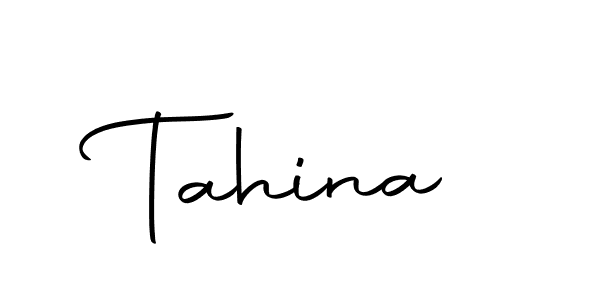 Design your own signature with our free online signature maker. With this signature software, you can create a handwritten (Autography-DOLnW) signature for name Tahina. Tahina signature style 10 images and pictures png