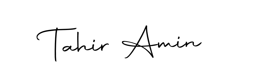 Create a beautiful signature design for name Tahir Amin. With this signature (Autography-DOLnW) fonts, you can make a handwritten signature for free. Tahir Amin signature style 10 images and pictures png