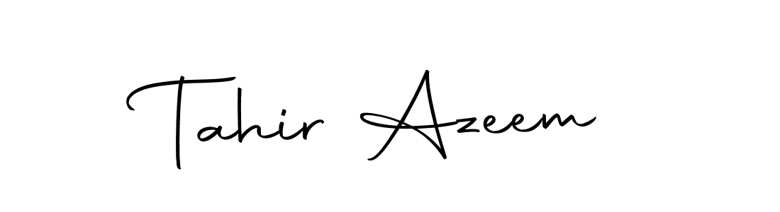 Design your own signature with our free online signature maker. With this signature software, you can create a handwritten (Autography-DOLnW) signature for name Tahir Azeem. Tahir Azeem signature style 10 images and pictures png