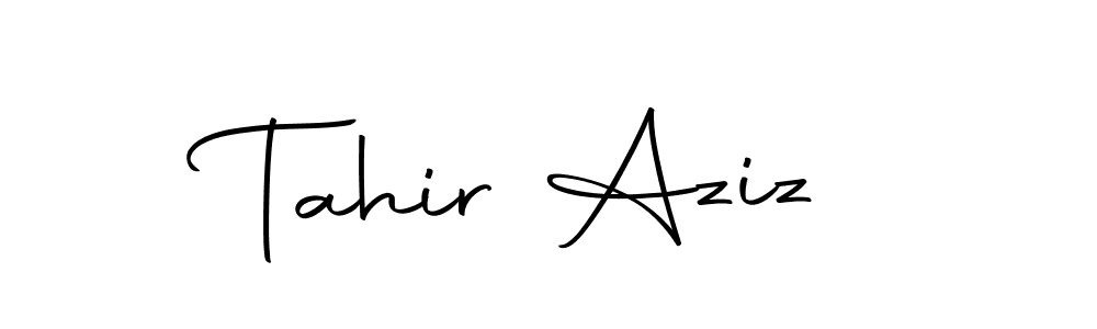 Make a beautiful signature design for name Tahir Aziz. With this signature (Autography-DOLnW) style, you can create a handwritten signature for free. Tahir Aziz signature style 10 images and pictures png