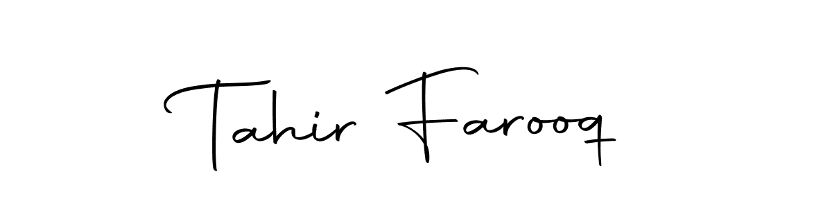 How to make Tahir Farooq signature? Autography-DOLnW is a professional autograph style. Create handwritten signature for Tahir Farooq name. Tahir Farooq signature style 10 images and pictures png