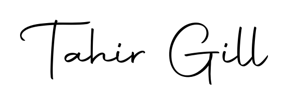 Create your official email sign-off with Tahir Gill name in Autography-DOLnW style. Crisp, clean, and perfectly legible across all screens. Tahir Gill signature style 10 images and pictures png