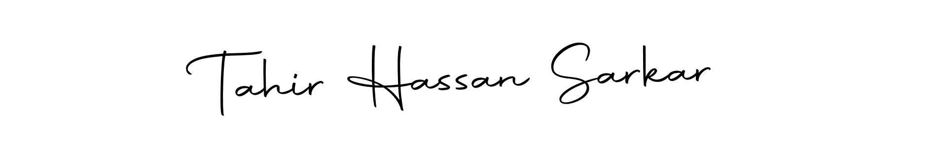 Create a beautiful signature design for name Tahir Hassan Sarkar. With this signature (Autography-DOLnW) fonts, you can make a handwritten signature for free. Tahir Hassan Sarkar signature style 10 images and pictures png