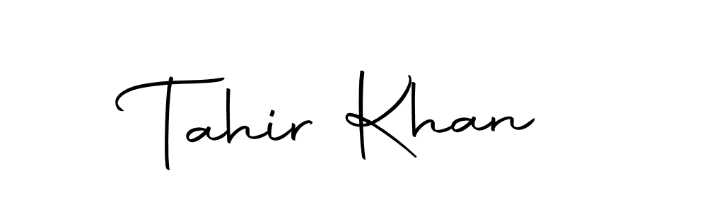 Make a short Tahir Khan signature style. Manage your documents anywhere anytime using Autography-DOLnW. Create and add eSignatures, submit forms, share and send files easily. Tahir Khan signature style 10 images and pictures png