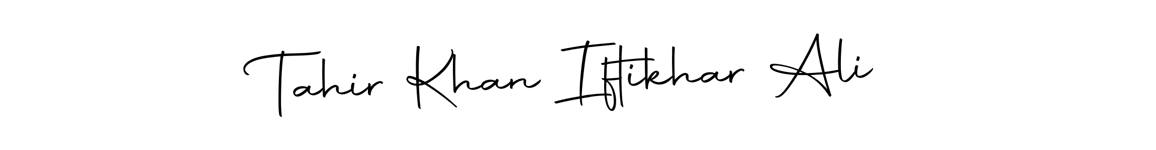 Make a beautiful signature design for name Tahir Khan Iftikhar Ali. Use this online signature maker to create a handwritten signature for free. Tahir Khan Iftikhar Ali signature style 10 images and pictures png