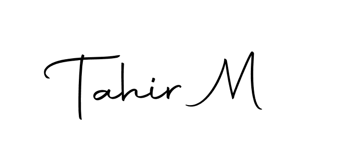 Tahir M stylish signature style. Best Handwritten Sign (Autography-DOLnW) for my name. Handwritten Signature Collection Ideas for my name Tahir M. Tahir M signature style 10 images and pictures png