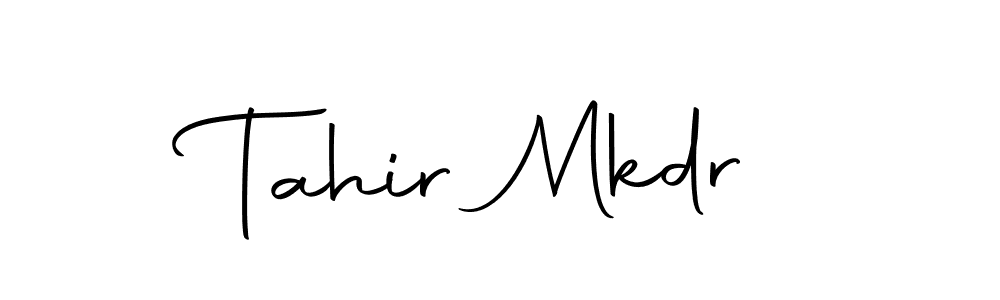 if you are searching for the best signature style for your name Tahir Mkdr. so please give up your signature search. here we have designed multiple signature styles  using Autography-DOLnW. Tahir Mkdr signature style 10 images and pictures png