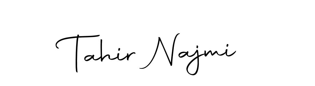 Also we have Tahir Najmi name is the best signature style. Create professional handwritten signature collection using Autography-DOLnW autograph style. Tahir Najmi signature style 10 images and pictures png