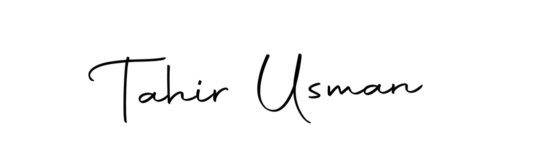 The best way (Autography-DOLnW) to make a short signature is to pick only two or three words in your name. The name Tahir Usman include a total of six letters. For converting this name. Tahir Usman signature style 10 images and pictures png