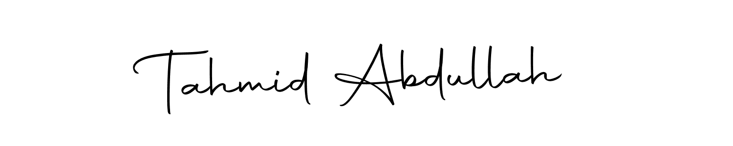 Similarly Autography-DOLnW is the best handwritten signature design. Signature creator online .You can use it as an online autograph creator for name Tahmid Abdullah. Tahmid Abdullah signature style 10 images and pictures png