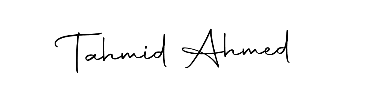 Similarly Autography-DOLnW is the best handwritten signature design. Signature creator online .You can use it as an online autograph creator for name Tahmid Ahmed. Tahmid Ahmed signature style 10 images and pictures png