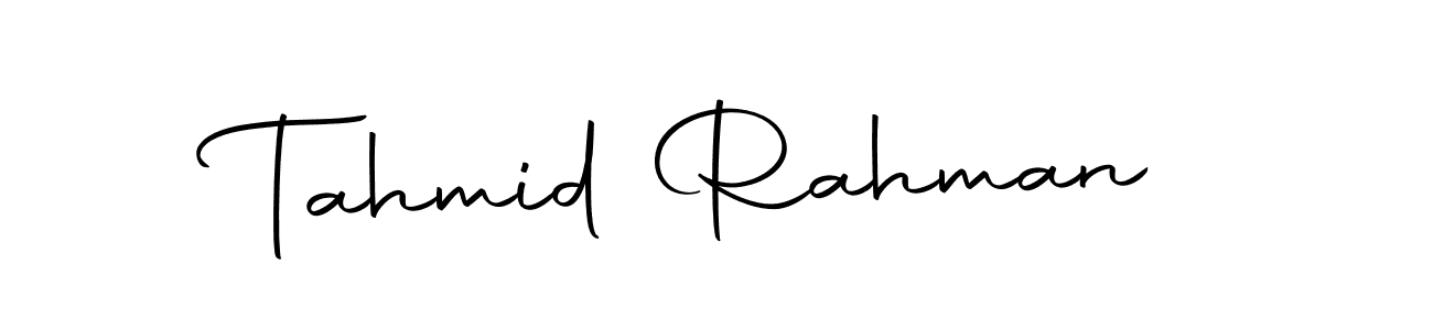 Create a beautiful signature design for name Tahmid Rahman. With this signature (Autography-DOLnW) fonts, you can make a handwritten signature for free. Tahmid Rahman signature style 10 images and pictures png