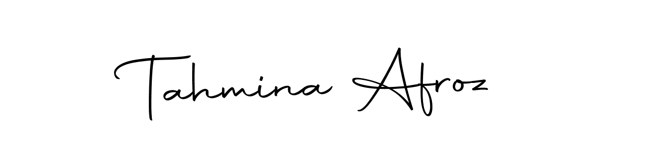 Make a beautiful signature design for name Tahmina Afroz. With this signature (Autography-DOLnW) style, you can create a handwritten signature for free. Tahmina Afroz signature style 10 images and pictures png