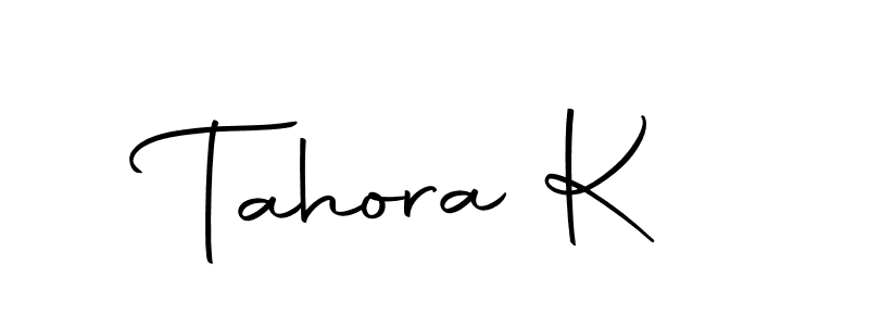 Make a beautiful signature design for name Tahora K. Use this online signature maker to create a handwritten signature for free. Tahora K signature style 10 images and pictures png