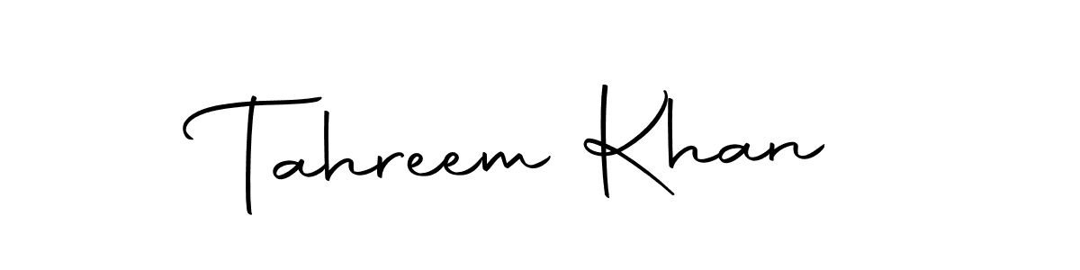 Use a signature maker to create a handwritten signature online. With this signature software, you can design (Autography-DOLnW) your own signature for name Tahreem Khan. Tahreem Khan signature style 10 images and pictures png