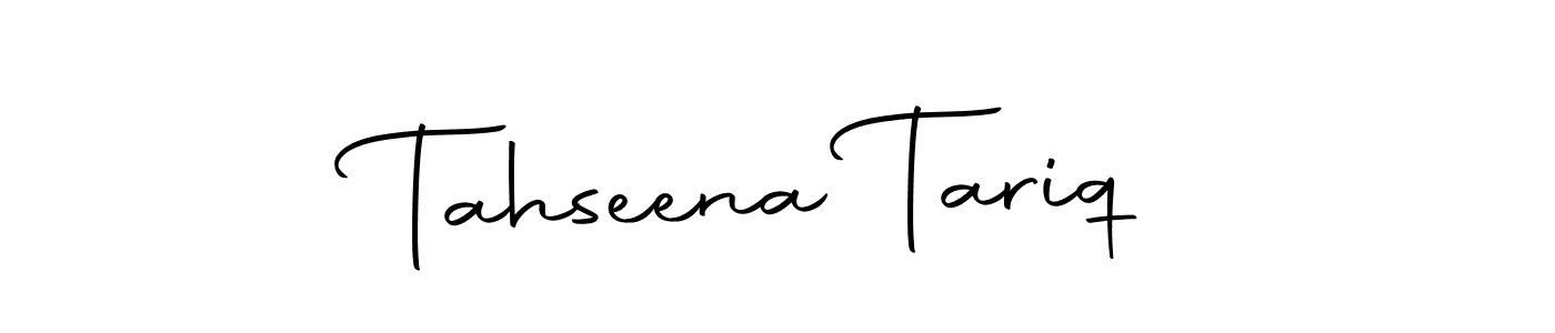 Use a signature maker to create a handwritten signature online. With this signature software, you can design (Autography-DOLnW) your own signature for name Tahseena Tariq. Tahseena Tariq signature style 10 images and pictures png