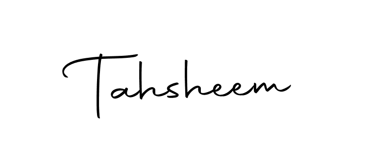 Tahsheem stylish signature style. Best Handwritten Sign (Autography-DOLnW) for my name. Handwritten Signature Collection Ideas for my name Tahsheem. Tahsheem signature style 10 images and pictures png