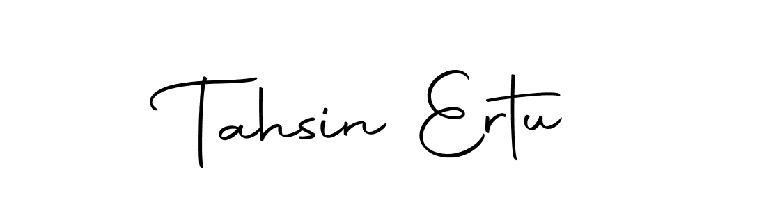 How to make Tahsin Ertu name signature. Use Autography-DOLnW style for creating short signs online. This is the latest handwritten sign. Tahsin Ertu signature style 10 images and pictures png