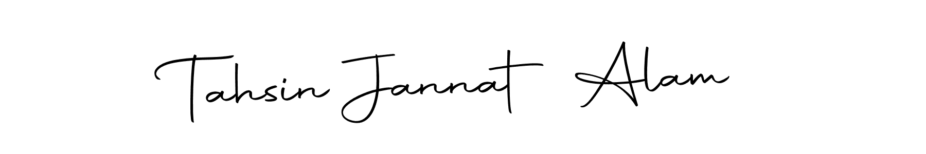 How to make Tahsin Jannat Alam name signature. Use Autography-DOLnW style for creating short signs online. This is the latest handwritten sign. Tahsin Jannat Alam signature style 10 images and pictures png