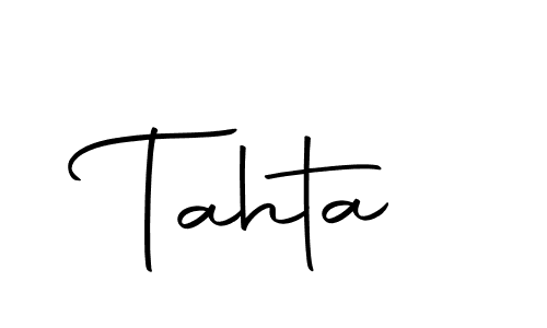 You should practise on your own different ways (Autography-DOLnW) to write your name (Tahta) in signature. don't let someone else do it for you. Tahta signature style 10 images and pictures png