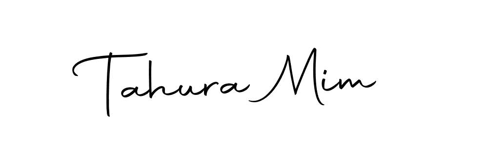 How to make Tahura Mim name signature. Use Autography-DOLnW style for creating short signs online. This is the latest handwritten sign. Tahura Mim signature style 10 images and pictures png