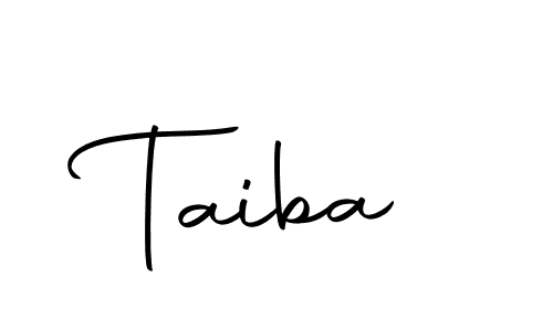 Create a beautiful signature design for name Taiba. With this signature (Autography-DOLnW) fonts, you can make a handwritten signature for free. Taiba signature style 10 images and pictures png