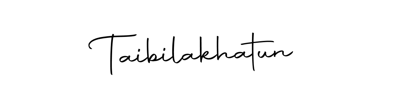 Make a beautiful signature design for name Taibilakhatun. With this signature (Autography-DOLnW) style, you can create a handwritten signature for free. Taibilakhatun signature style 10 images and pictures png