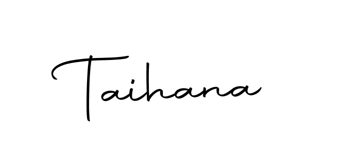 Create a beautiful signature design for name Taihana. With this signature (Autography-DOLnW) fonts, you can make a handwritten signature for free. Taihana signature style 10 images and pictures png