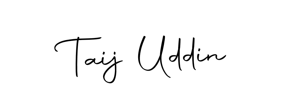 Use a signature maker to create a handwritten signature online. With this signature software, you can design (Autography-DOLnW) your own signature for name Taij Uddin. Taij Uddin signature style 10 images and pictures png
