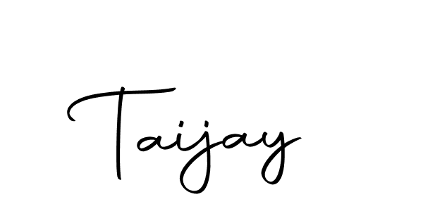 Design your own signature with our free online signature maker. With this signature software, you can create a handwritten (Autography-DOLnW) signature for name Taijay. Taijay signature style 10 images and pictures png