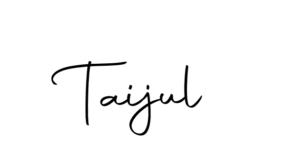 Create a beautiful signature design for name Taijul. With this signature (Autography-DOLnW) fonts, you can make a handwritten signature for free. Taijul signature style 10 images and pictures png