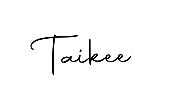 Design your own signature with our free online signature maker. With this signature software, you can create a handwritten (Autography-DOLnW) signature for name Taikee. Taikee signature style 10 images and pictures png