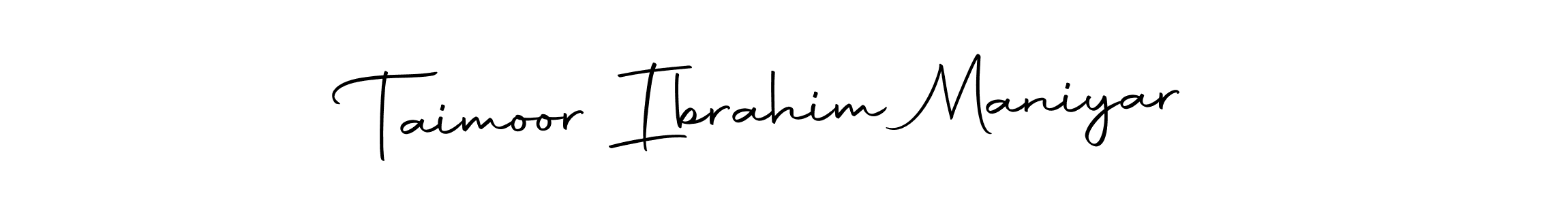 Also we have Taimoor Ibrahim Maniyar name is the best signature style. Create professional handwritten signature collection using Autography-DOLnW autograph style. Taimoor Ibrahim Maniyar signature style 10 images and pictures png