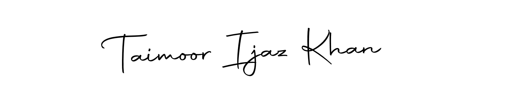 Make a short Taimoor Ijaz Khan signature style. Manage your documents anywhere anytime using Autography-DOLnW. Create and add eSignatures, submit forms, share and send files easily. Taimoor Ijaz Khan signature style 10 images and pictures png