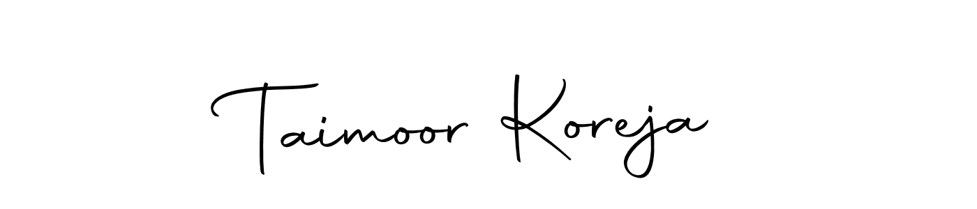 Taimoor Koreja stylish signature style. Best Handwritten Sign (Autography-DOLnW) for my name. Handwritten Signature Collection Ideas for my name Taimoor Koreja. Taimoor Koreja signature style 10 images and pictures png